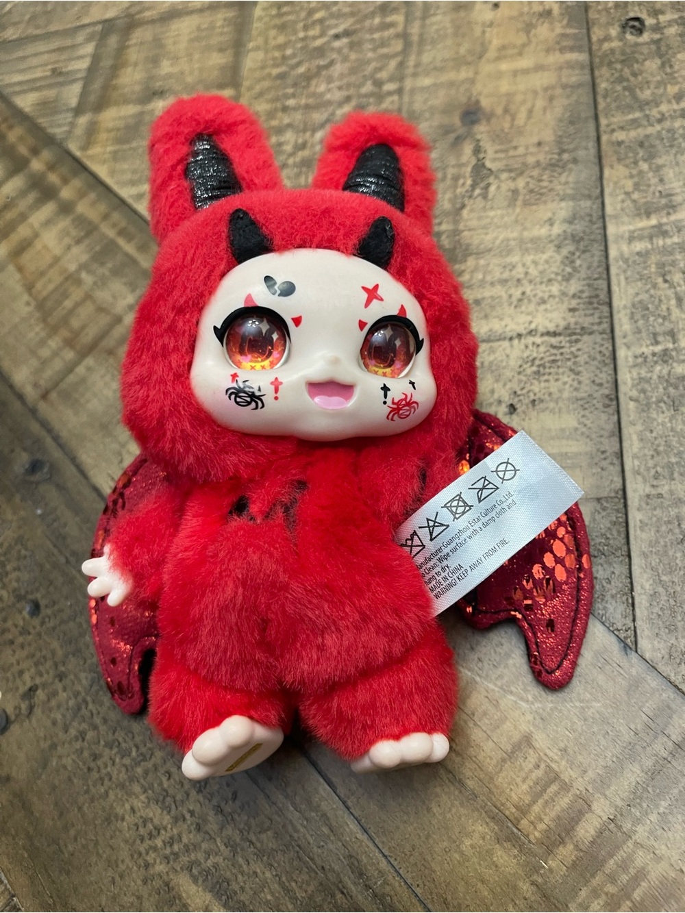 Genuine Kimmon Mimon Dream Maker Series Plush Keychain — "Passion" Red Devil